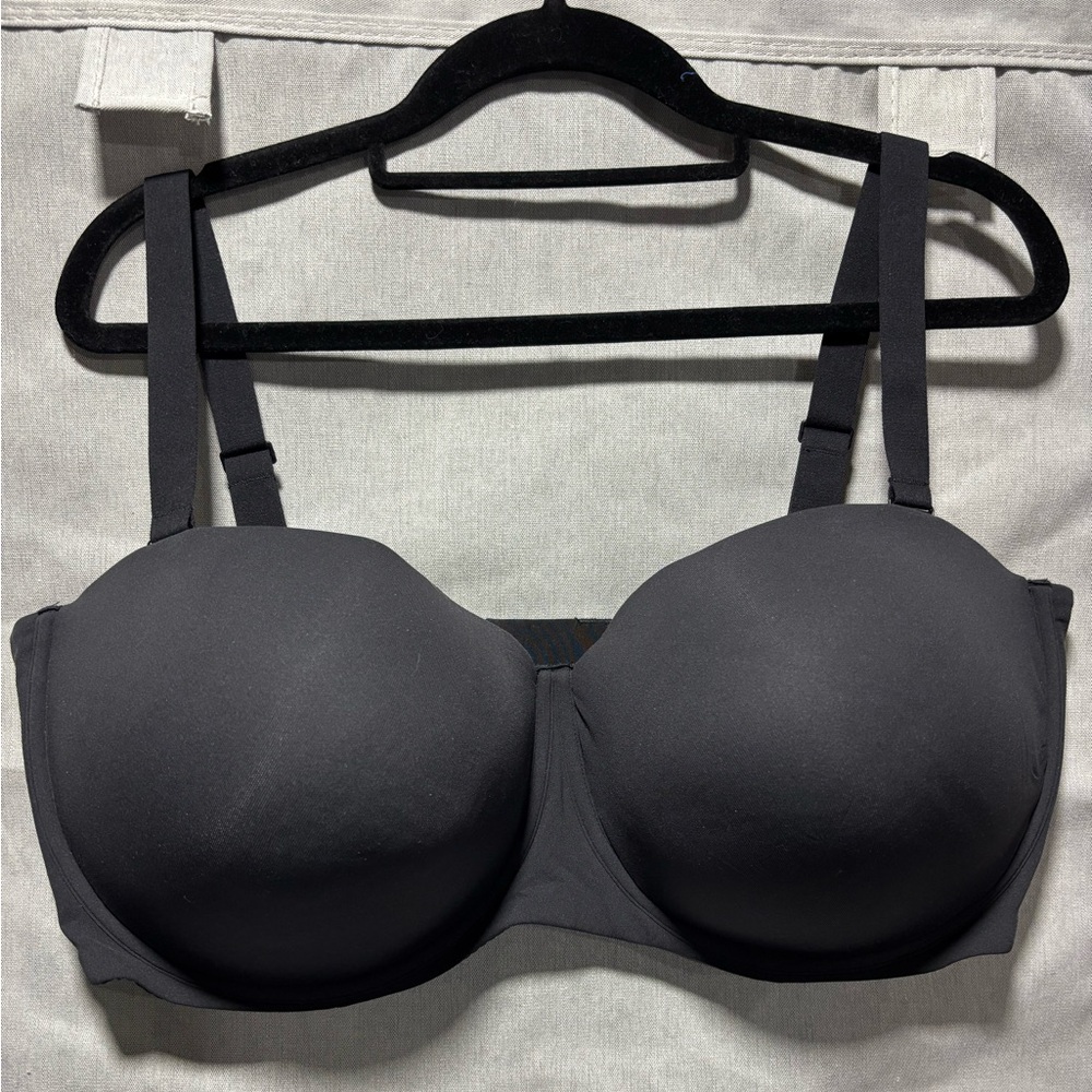 SKIMS Fits Everybody Strapless Bra Onyx 44DDDD